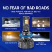 95W LED Three Copper Tube Aluminum Alloy Thick Headlight, Bulb: H4 - 8