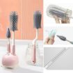 Silicone Rotating Cup Brush Set - Bottle Nipple Straw Cleaner (Green) - 2