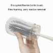 Silicone Rotating Cup Brush Set - Bottle Nipple Straw Cleaner (Green) - 5