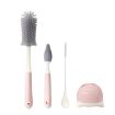 Silicone Rotating Cup Brush Set - Bottle Nipple Straw Cleaner Brush - 1