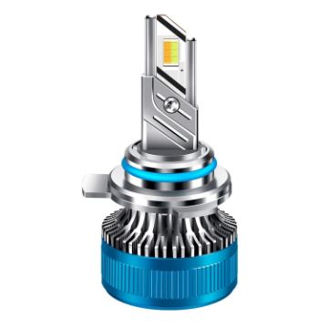 50W Three-color LED Double Copper Tube Aluminum Alloy Headlight, Bulb: 9012 - 1