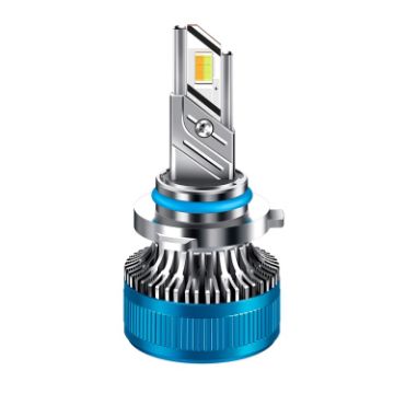 50W Three-color LED Double Copper Tube Aluminum Alloy Headlight - 1