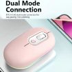 Rechargeable Wireless Mouse, Blue - 2.4G+Bluetooth - 2