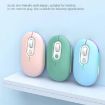 Rechargeable Wireless Mouse, Blue - 2.4G+Bluetooth - 3