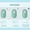 Rechargeable Wireless Mouse 2.4G Green - Illuminated Silent - 3