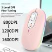 Rechargeable Wireless Mouse 2.4G Pink - 7