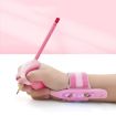 Cartoon Student Anti-wrist Hook Pen Holding Corrector Set (Pink) - 1