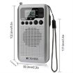RETEKESS TR106 Portable Radio with Sleep Timer - Compact Design - 5