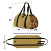 Large Capacity Firewood Storage Bag - Portable & Durable - Dark Brown - 3