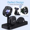 White B25 Type-C 4-in-1 Charging Stand Phone Holder for Samsung Watch/Galaxy Buds - 7