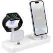 White B25 8 Pin Charging Stand for Apple Watch/AirPods - 1