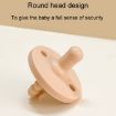Round Heads Baby Silicone Pacifier - Beige - 5