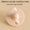Round Heads Baby Silicone Pacifier - Beige - 6