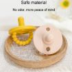 Round Heads Baby Silicone Pacifier - Beige - 8