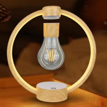 Magnetic Levitation Light Bulb Table Lamp UK Plug (Light Color) - 1