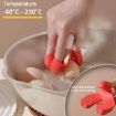 Silicone 3-Finger Anti-Scalding Gloves (Blue) - 2pcs/Pack - 6