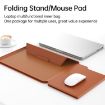 Multifunctional Laptop PU Magnetic Stand Split Liner Bag, 15 inch - Rose Gold - 7