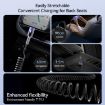 JOYROOM S-A43 USB-C Coiled Fast Charging Data Cable, 1.5m - Black - 5