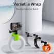 TELESIN Action Camera Mount Silicone Adjustable Mini Flexible Bracket Black - 3
