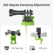 TELESIN Action Camera Mount Silicone Adjustable Mini Flexible Bracket - Orange - 7