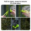 TELESIN Action Camera Mount Silicone Adjustable Mini Flexible Bracket - Orange - 8