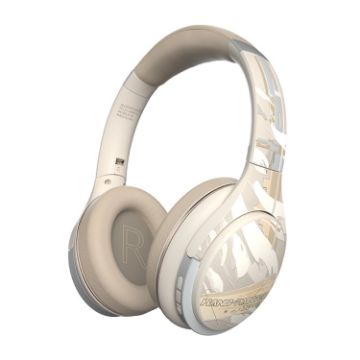 A6 ANC Gaming Studio Bluetooth Wireless Headphones - Beige - 1