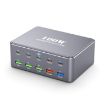 HW33 100W Type-C + USB 10-Port Desktop Fast Charger - UK Plug - 1