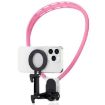 POV View Mount Magnetic Collar Phone Clamp Bracket (Pink) - 1