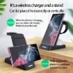 White B20A 15W Qi Wireless Charger 3-in-1 Stand for Samsung Watch/Galaxy Buds - 6