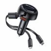 Yesido Y61 53W Type-C + 8 Pin Retractable Cable Car Charger - 1