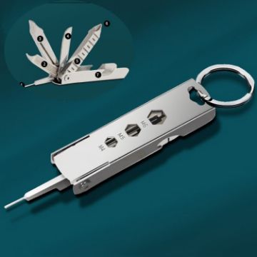 5 In 1 Multi Tool Outdoor Gadgets - SIM Tray Ejector, Screwdriver - 1