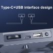 NUOXI C300 Laptop Cooling Stand - Dual-fans, RGB Light, Adjustable - 9