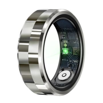 R9 SIZE 11 Smart Ring - Health Monitoring/Gesture Control - Silver - 1