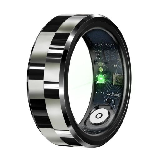 R9 SIZE 11 Smart Ring - Health Monitoring/Gesture Control - Black - 1