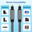 Toslink Male to Male Digital Optical Audio Cable, 3m Length - 5
