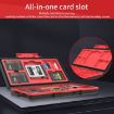 Waterproof Dust-proof Memory Card Storage Box (Black Red) - 5