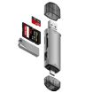 6 in 1 USB3.0 Card Reader Adapter - Silver - 2