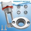 Stainless Steel Kayak Stern Drain Plug Set - 2pcs - 4