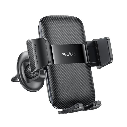 Yesido C251 Car Air Outlet Gravity Clamp Mobile Phone Holder - Black - 1