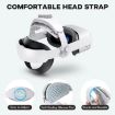 DEVASO VR Glasses Headband for Meta Quest 3S/Meta Quest 3/Meta Quest 2 (White) - 5