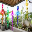 12pcs 30cm Laser Bird Repellent Spiral Wind Reflective Stick Garden Decoration - 2