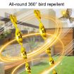 12pcs 30cm Laser Bird Repellent Spiral Wind Reflective Stick Garden Decoration - 6