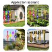12pcs 30cm Laser Bird Repellent Spiral Wind Reflective Stick Garden Decoration - 8
