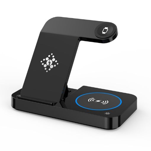 Apple Watch B18 4 in 1 Wireless Charger - Black - 1