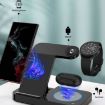 Apple Watch B18 4 in 1 Wireless Charger - Black - 6