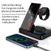 Samsung Galaxy Watch B18 4 in 1 Wireless Charger - Black - 5