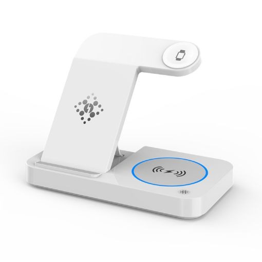 Apple Watch B18 4 in 1 Wireless Charger - White - 1