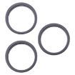 iPhone 16 Pro Rear Camera Glass Lens Metal Protector (Black) - 1