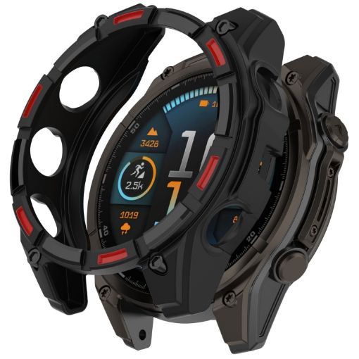 Garmin Fenix 8 AMOLED 43mm Protective Case - Black Red - 1