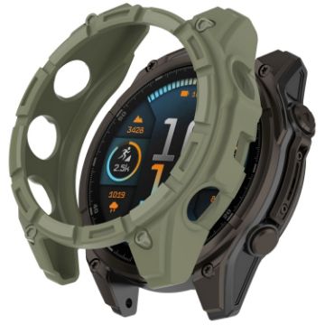 Garmin Fenix 8 AMOLED 43mm Armor Hollow TPU Half Coverage Watch Protective Case - 1
